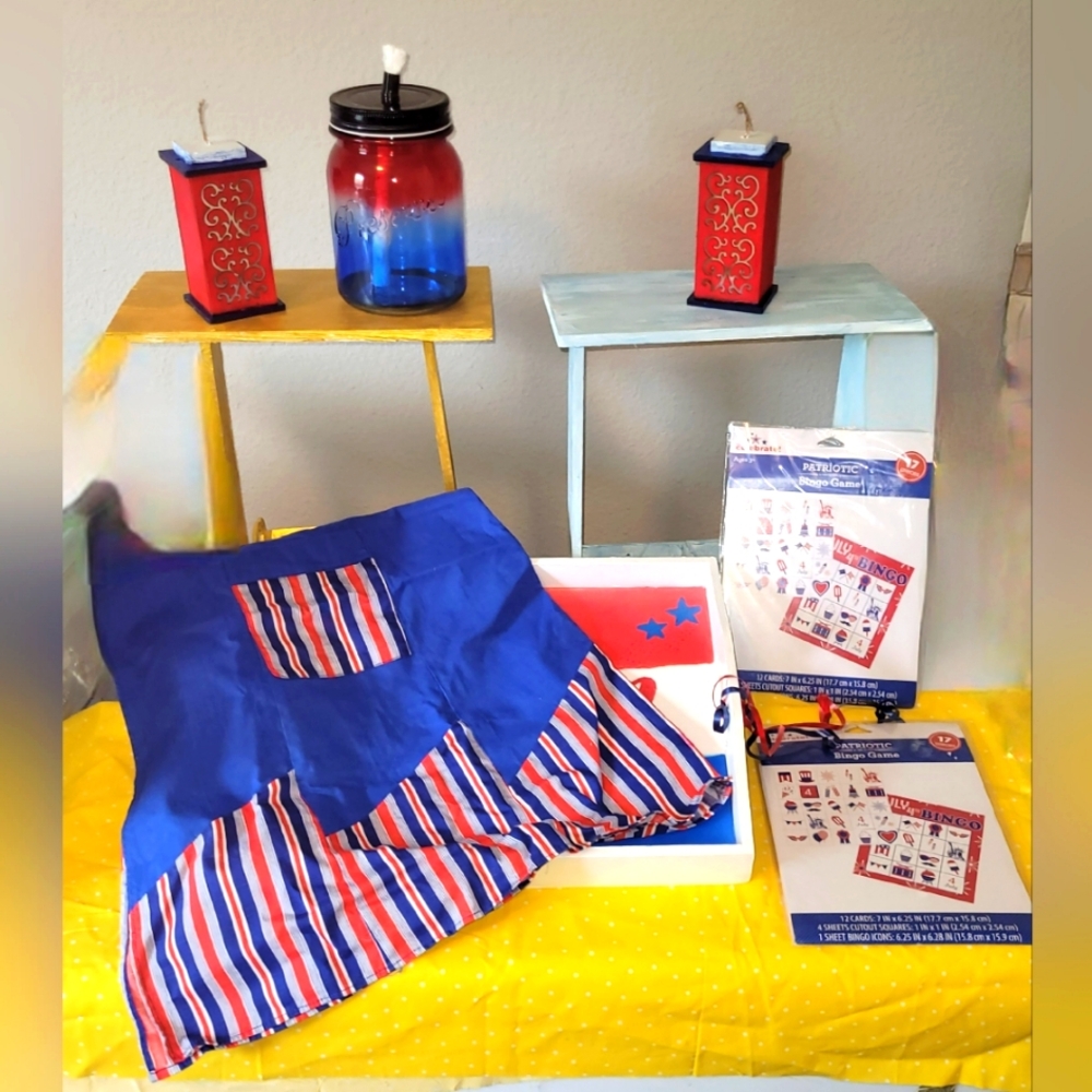 🧨Hot Deal🧨🎉 🎆Hand Crafted 4th July Party Decor Bundle🎇